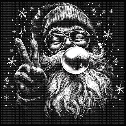 Half Tone Santa Bubblegum