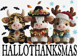 Hallothankmas Cows Faux Yarn