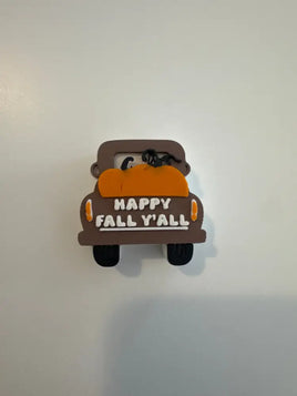 Happy Fall Y’all truck Straw topper