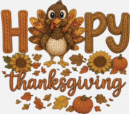 Happy Thanksgiving Faux Yarn