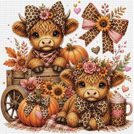 Highland Cow Autumn