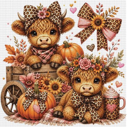 Highland Cow Autumn