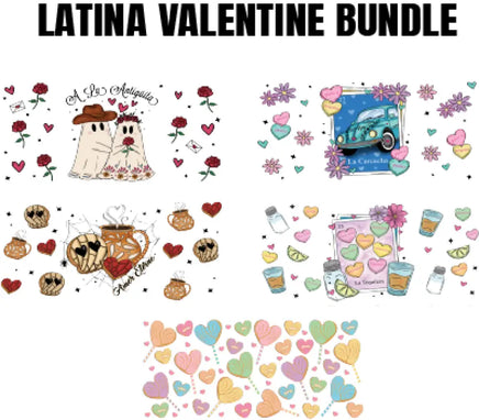 HISPANIC VALENTINE UV DTF BUNDLE
