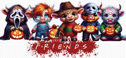 Horror Cow Friends UV Wrap