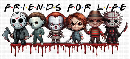 Horror Friends for life UV Wrap