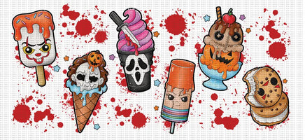 Horror Ice Cream UV Wrap