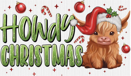 Howdy Christmas Highland Cow