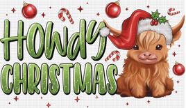 Howdy Christmas Highland Cow