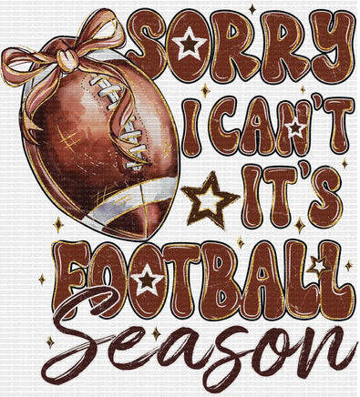 I Can’t It’s Football Season