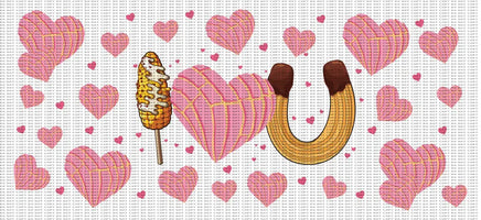 I Love U Elote Concha Churro UV Wrap