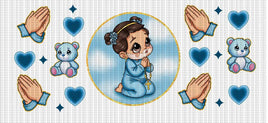 I Pray Baby Girl UV Wrap