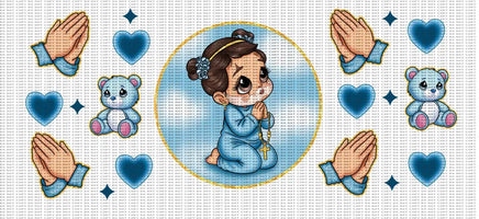 I Pray Baby Girl UV Wrap