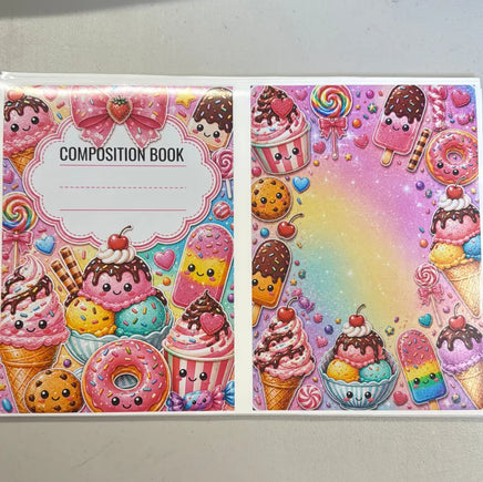 Ice Cream Notebook Cover