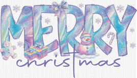 Iridescent Merry Christtmas