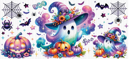 Iridescent Boo UV Wrap