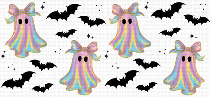 Iridescent Ghosts And Bats UV Wrap