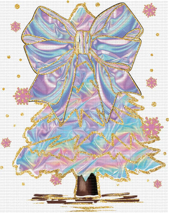 Iridescent Metallic Christmas Tree