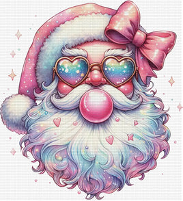 Iridescent Pink Santa Bubble Gum