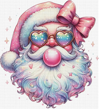 Iridescent Pink Santa Bubble Gum
