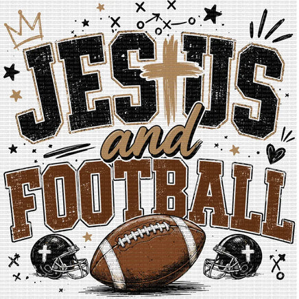 Jesus and Football Distressed