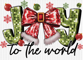 Joy to the world red bow