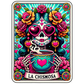La Chismosa Card UV decal