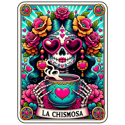 La Chismosa Card UV decal