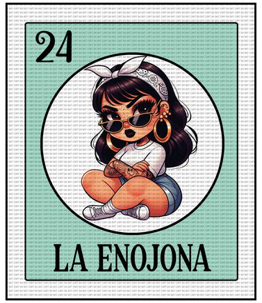 La enojona loteria card