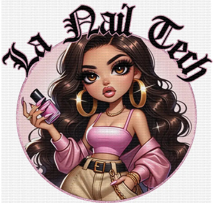 La nail tech chicana