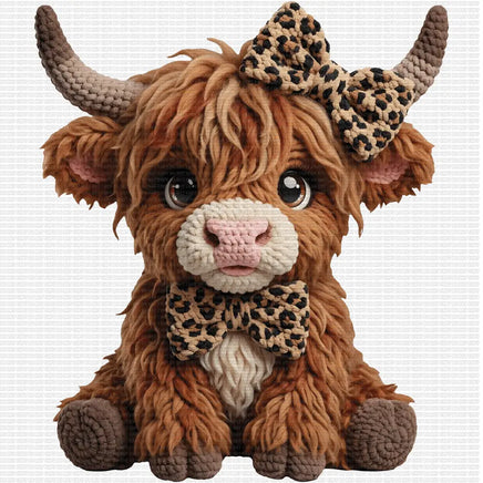 Leopard highland crochet