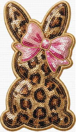 Leopard Sequin Easter Bunny