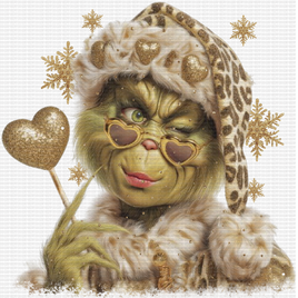 Leopard Glitter Green Guy