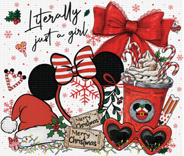Literally Just A Girl Mouse Christmas