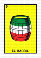 Loteria - EL BARRIL / ADULT 10 INCHES