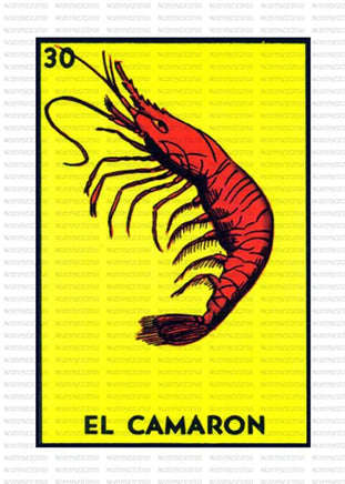Loteria - EL CAMARON / ADULT 10 INCHES