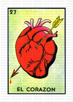 Loteria - EL CORAZON / ADULT 10 INCHES