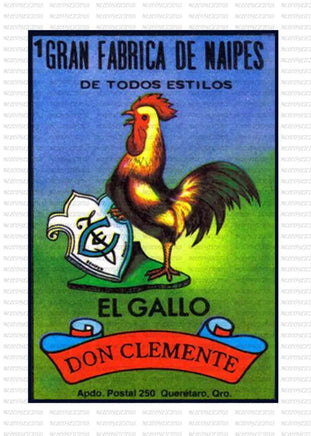 Loteria - EL GALLO / ADULT 10 INCHES