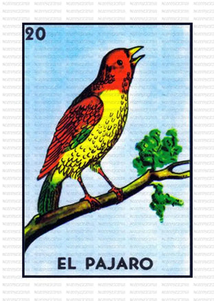 Loteria - EL PAJARO / ADULT 10 INCHES