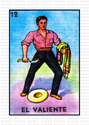 Loteria - EL VALIENTE / ADULT 10 INCHES