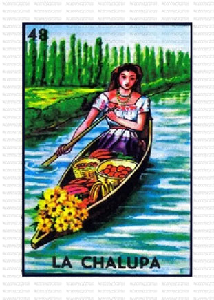 Loteria - LA CHALUPA / ADULT 10 INCHES