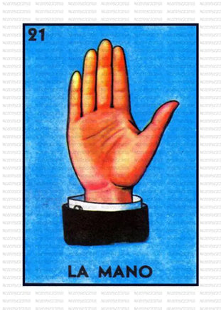 Loteria - LA MANO / ADULT 10 INCHES