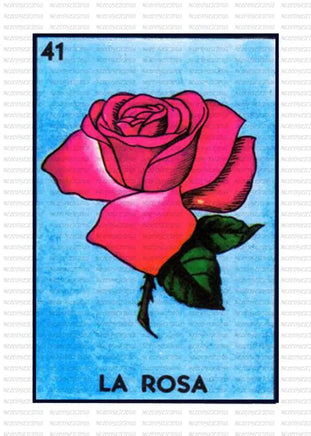 Loteria - LA ROSA / ADULT 10 INCHES