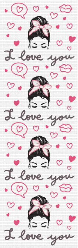 Love Messy Bun Pen Wrap