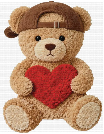 Love Teddy Boy Faux Yarn