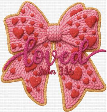 Loved Faux Yarn Bow