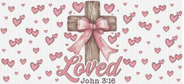 Loved John 3:16 Cross UV Wrap
