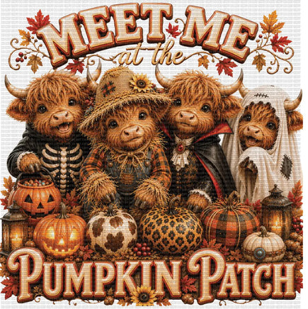 Meet Me at the Pumpkin Patch Cow