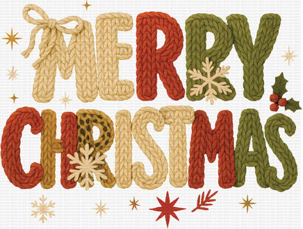 Merry Christmas Faux Yarn