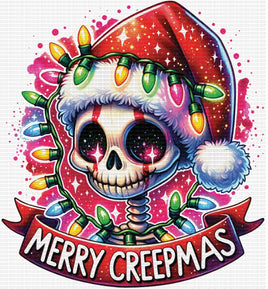 Merry Creepmas Colorful Skelly