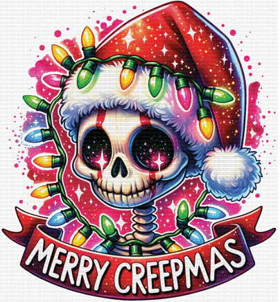 Merry Creepmas Colorful Skelly